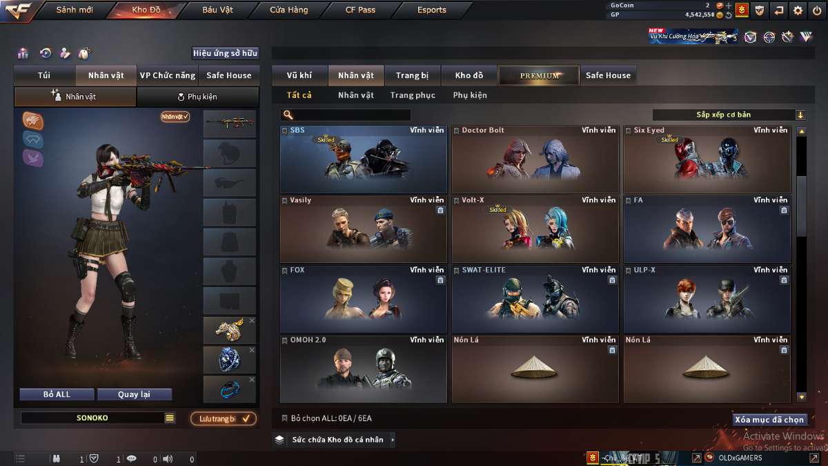 shop acc cf uy tin gia re